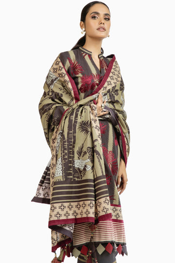 Alkaram FW-07-22-Brown Winter Collection 2022 Online Shopping